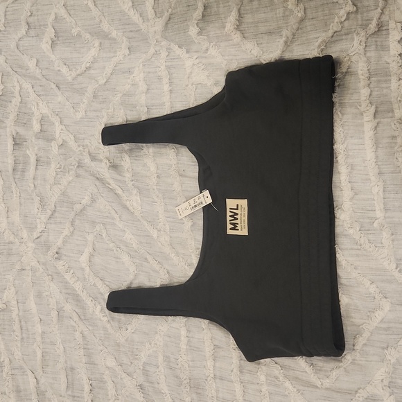 Hunter green Madewell "make weekends longer" bra top size L! - Picture 9 of 12